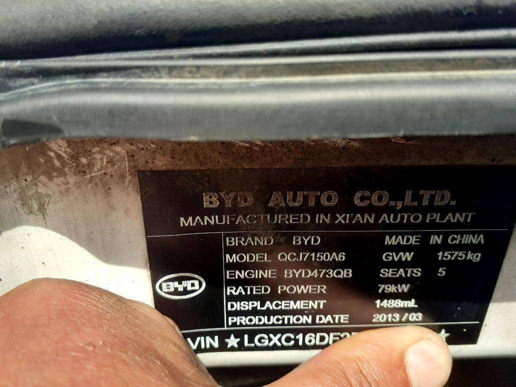 BYD F3, 2013 il, 1.5 L, 319 000 km