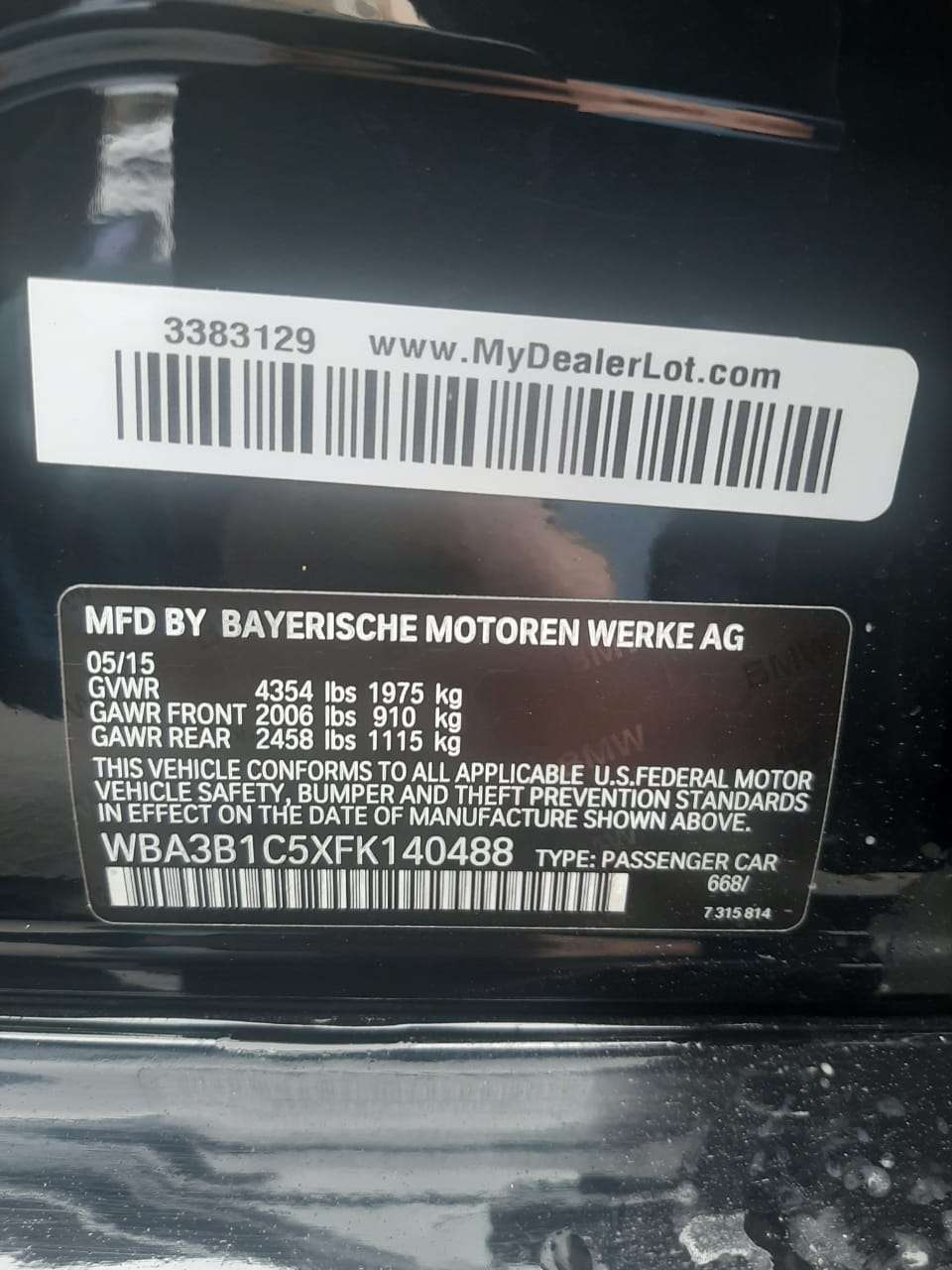 BMW 320, 2015 il, 2.0 L, 210 000 km