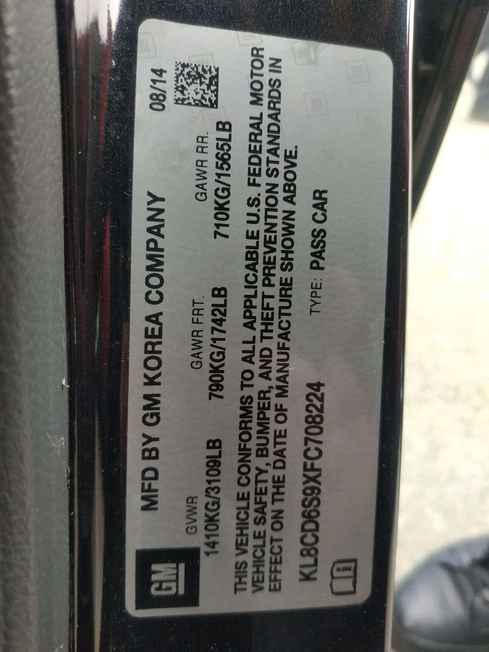 Chevrolet Spark, 2014 il, 1.2 L, 24 500 km